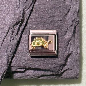 Turtle Italian Charm Bracelet Link